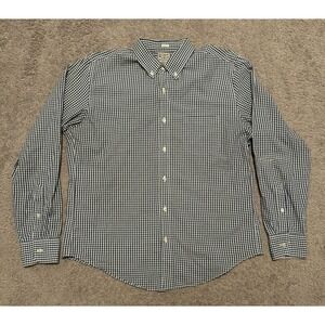 J Crew Shirt Mens Medium Button Down Shirt Checkered Long Sleeve Slim‎ Fit Large